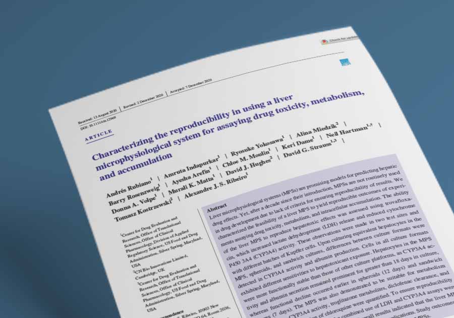 Characterizing Repreducibility MPS 2020 Graphic | Liver on a chip