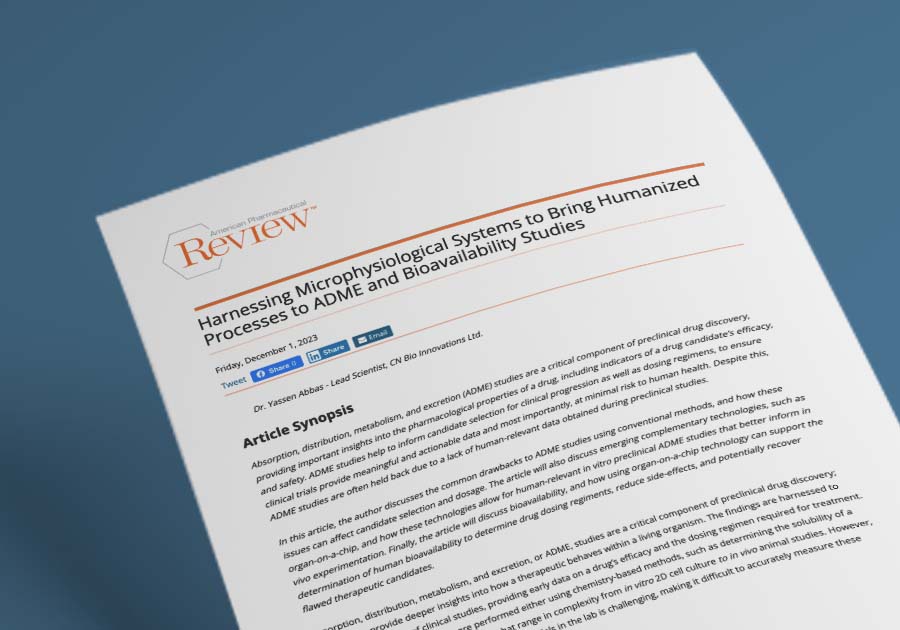 cnb1001 harnessing microphysiological systems v1 | In vitro ADME studies