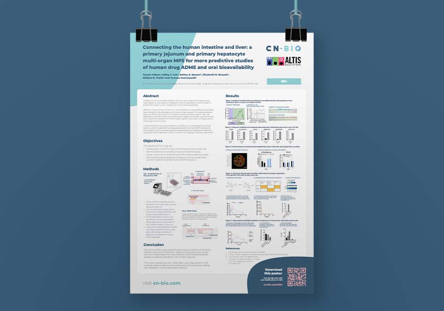 CNB841 Connecting the human intestine and liver mock v1 | Gut/Liver on a chip