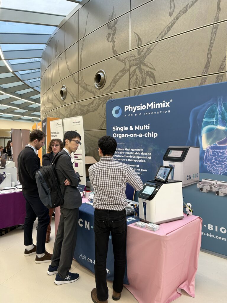 People at the CN Bio exhibition stand