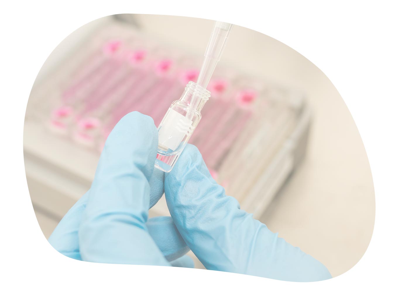 tube an pipette close up